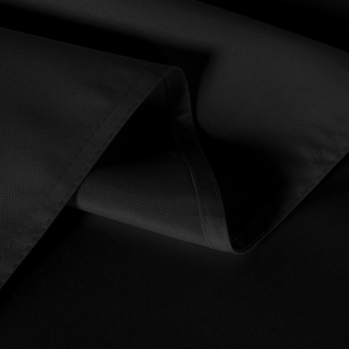 sancua 2 Pack Black Tablecloth 54 x 54 Inch, Stain and Wrinkle Resistant Square Table Cloth
