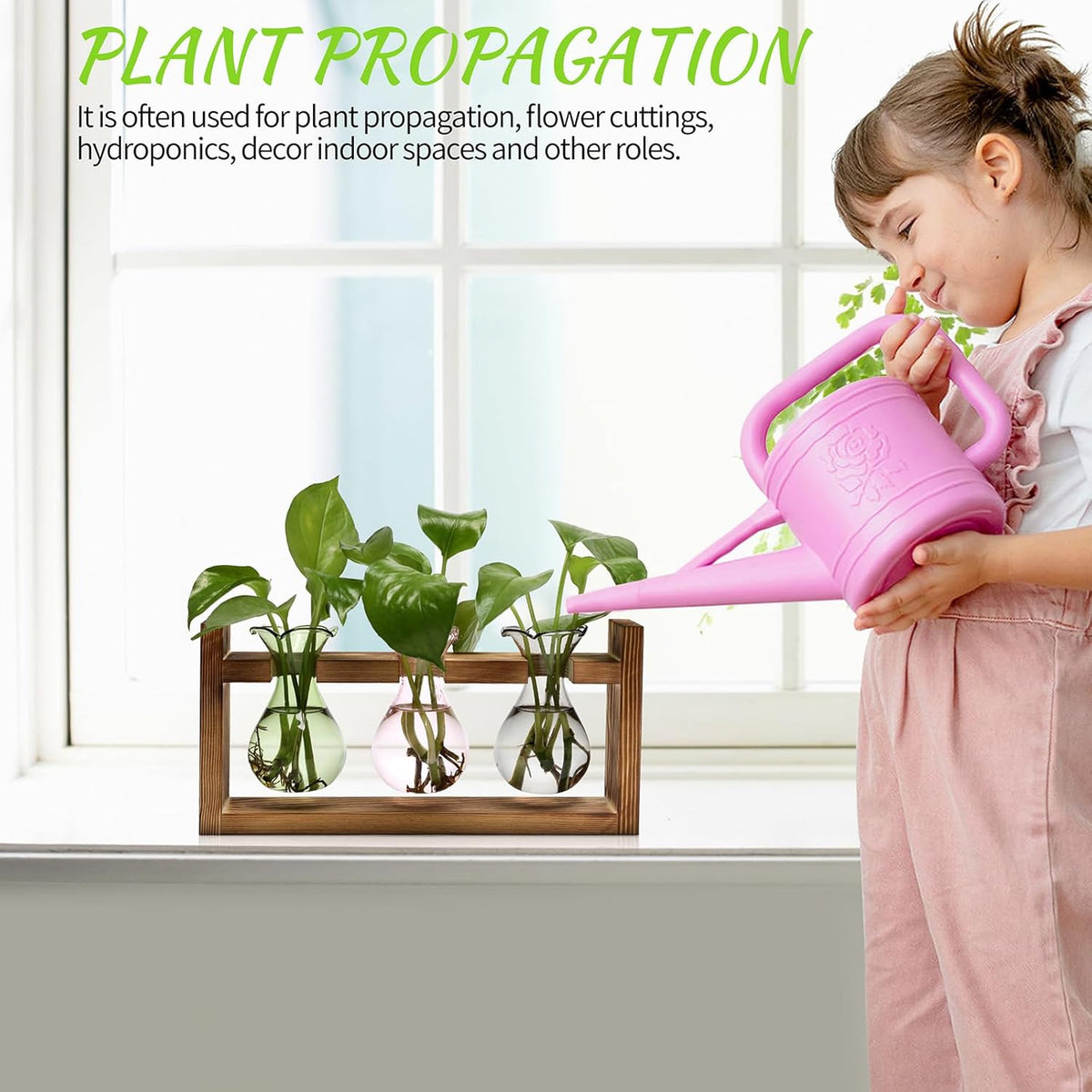 Plant Propagation Station Plant Terrarium Unique Birthday Gifts for Women Home Office Decor Planter