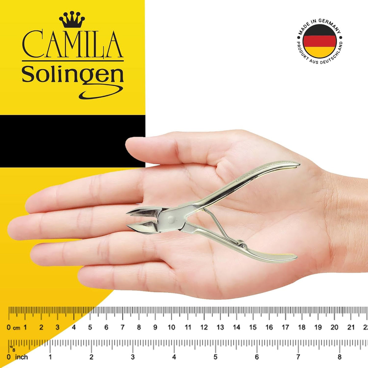 CS12 Professional 4" Fingernail Toenail Nipper/Clipper/Cutter for Manicure/Pedicure. Heavy Duty