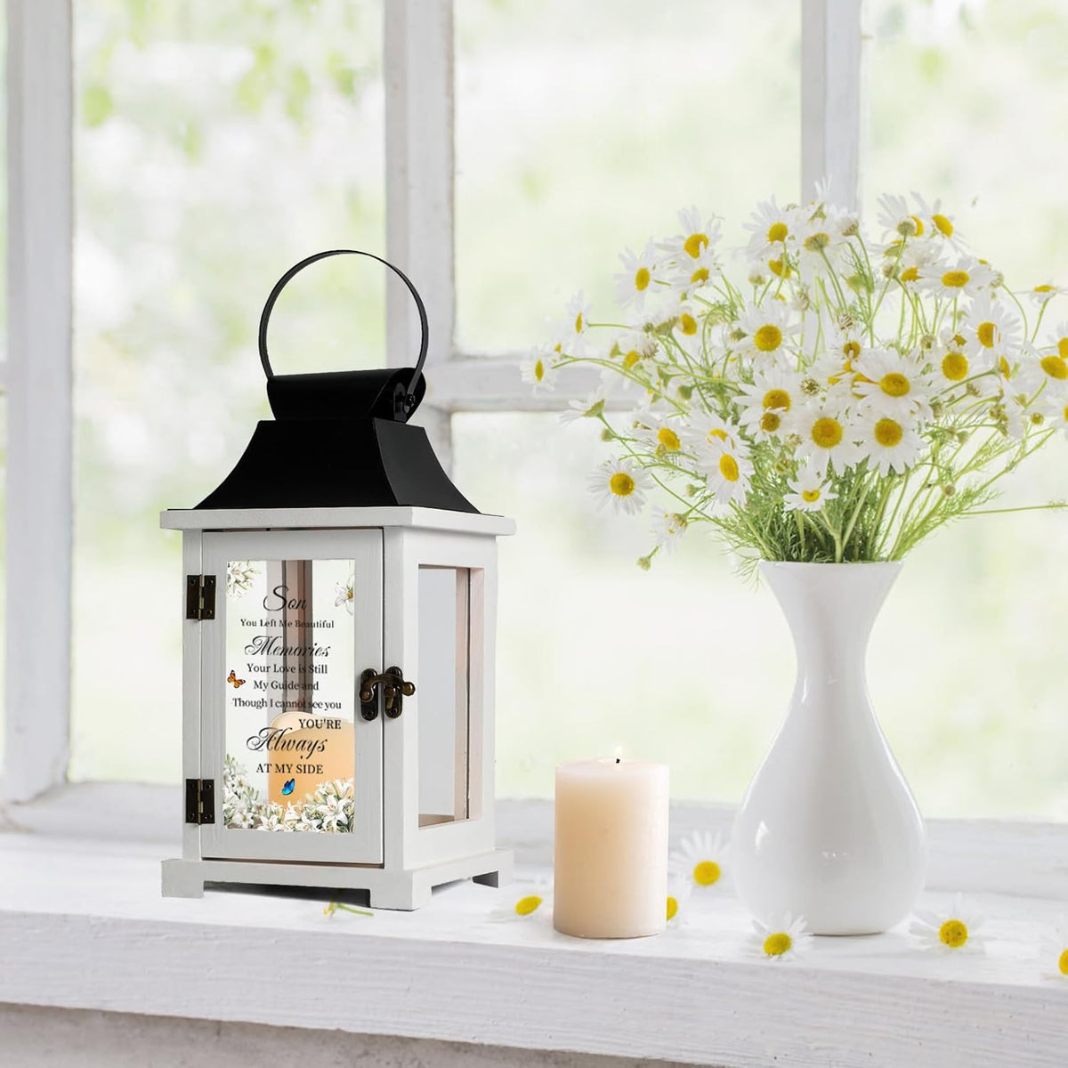 Memorial Lantern Bereavement Sympathy Gifts in Memory of Loved One Memorial Gifts for Loss of Son