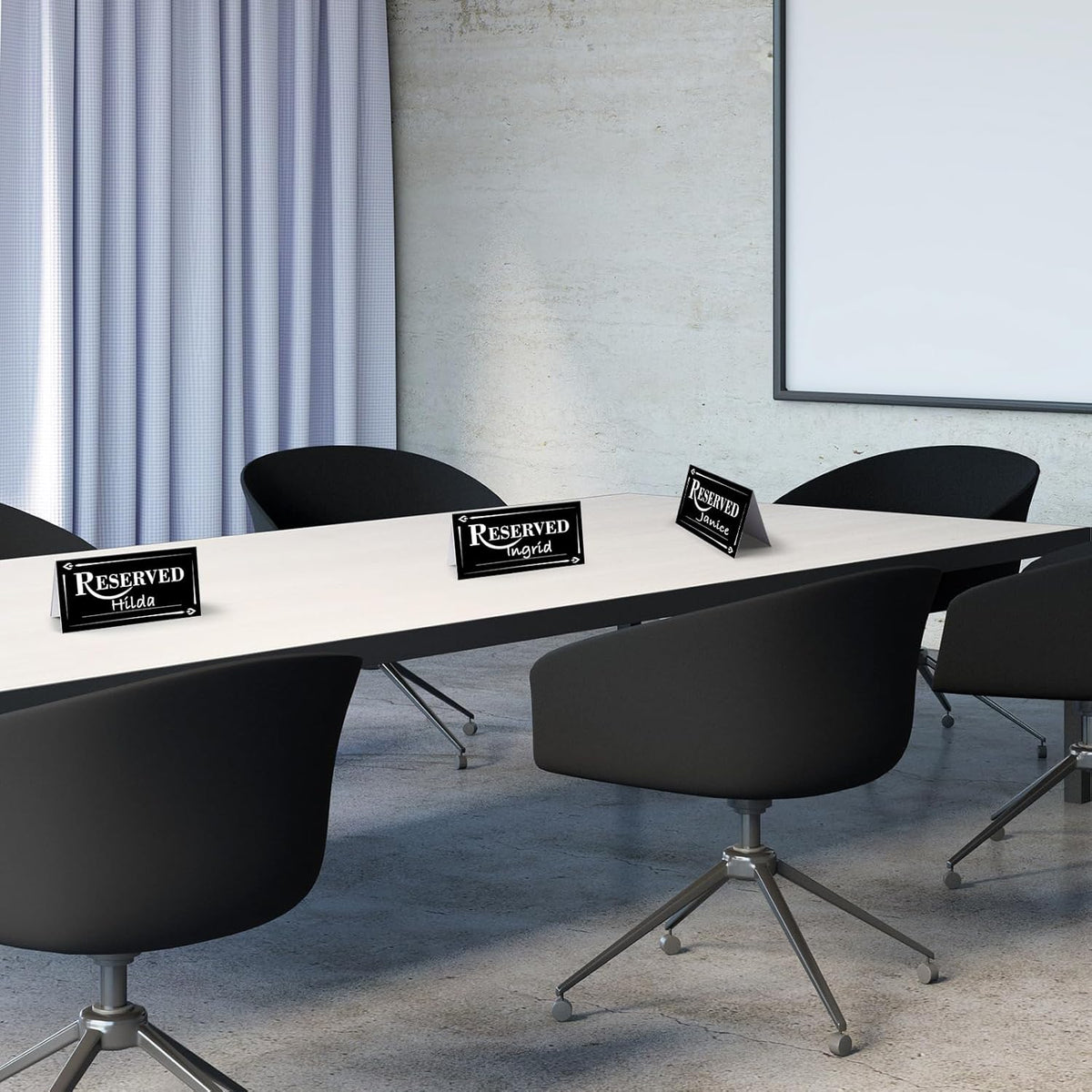 300 Pcs Paper Table Reserved Sign with Name Line Reserved Seating Signs Bulk Double Sided Signs for