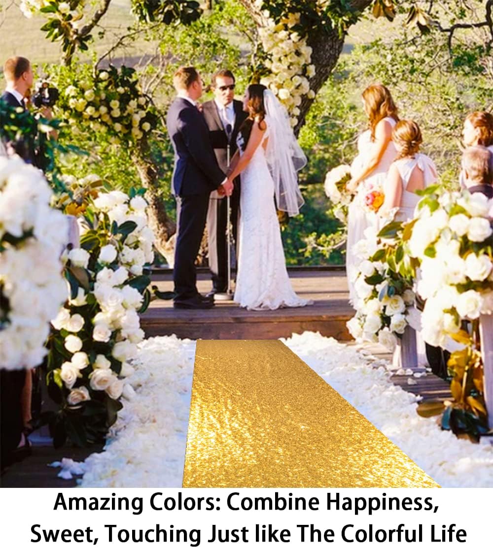 ShinyBeauty Aisle Runners for Weddings Sparkling Aisle Runner Decoration of Beach/Church Wedding