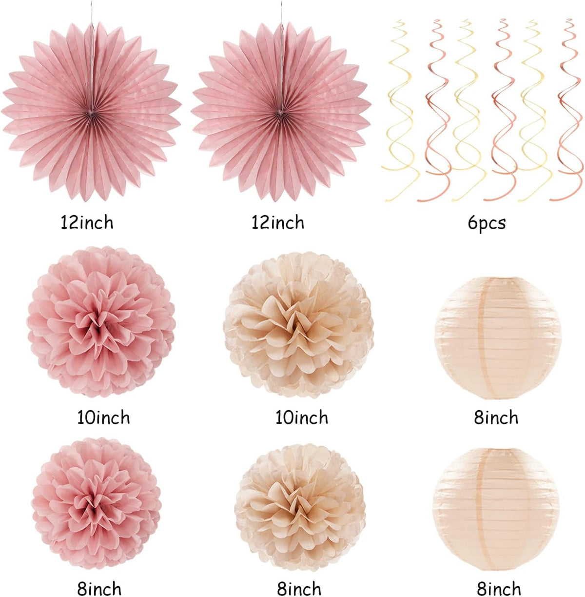 Blush-Pink Rose-Gold Bridal-Shower Fall Party-Decorations - 31pcs Bride To Be Sign