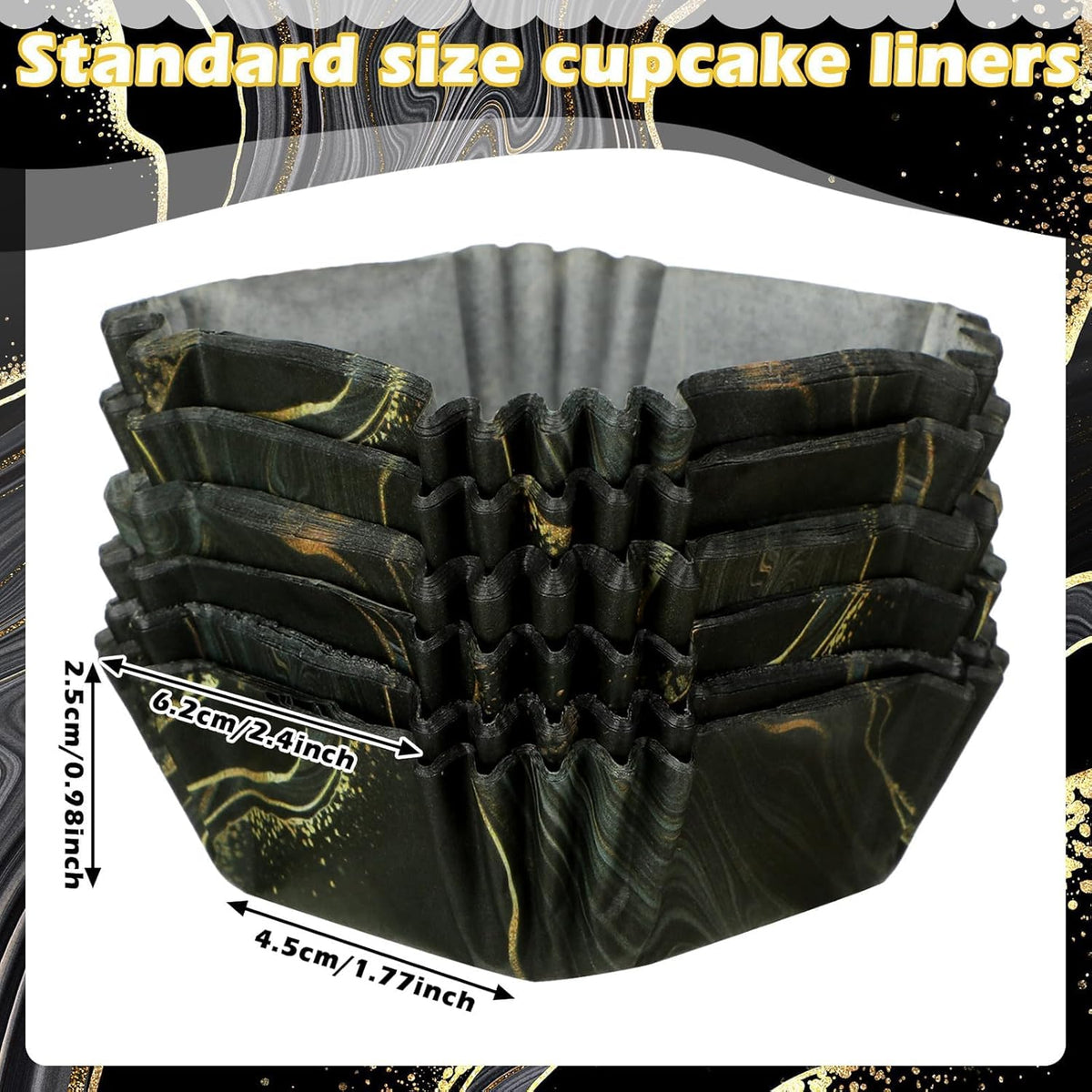 Tanlade 350 Pcs Square Mini Cupcake Liners Disposable Brownie Baking Pan Liners 1.77 Inch Paper