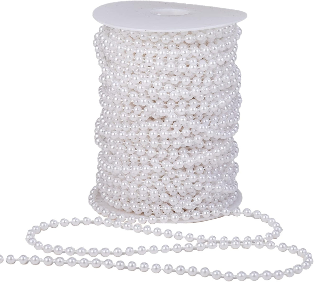 5mm Crafts Faux Pearl Beads Garland Pearl Bead Roll Strand of Pearls to Decorate Floral