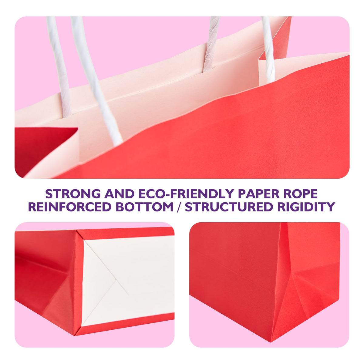 32 Pack Paper Gift Bags with Handles, 5.8"×3.2"×8.25" Party Favor Bags, Gift Bags, Small Gift Bags