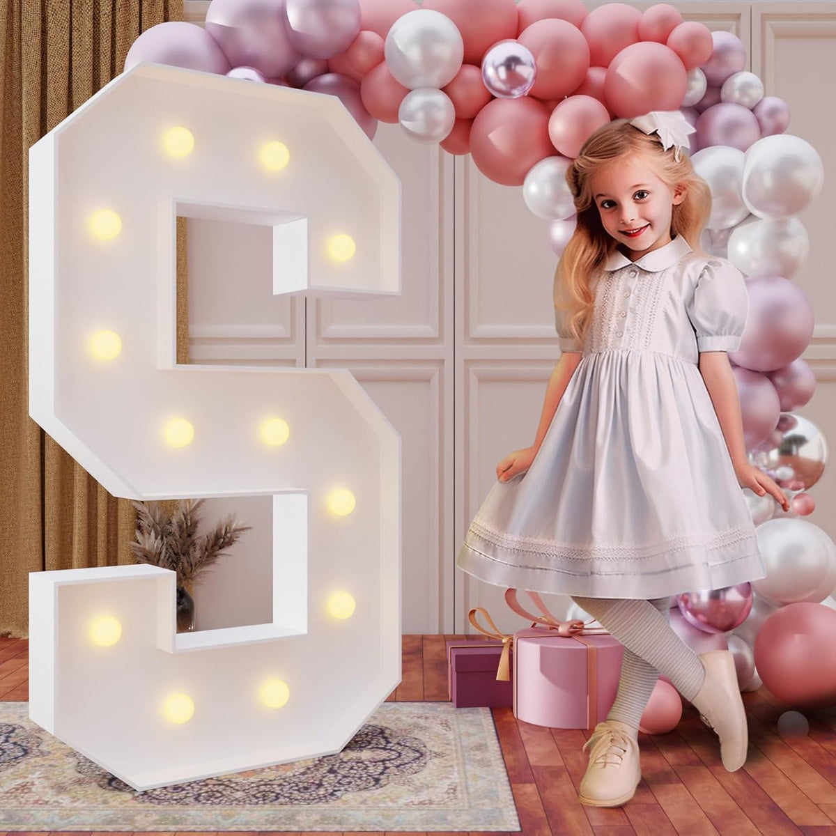 imprsv 4FT Marquee Light Up Letters for Birthday Party Decorations Large Marquee Letters for