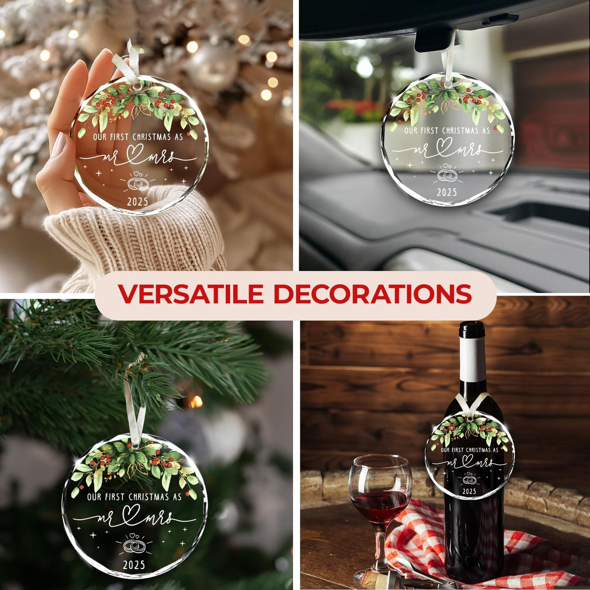 NewEleven Wedding Gifts for Couples 2025 - Mr and Mrs, Just Married Gifts for Couple, Newlywed