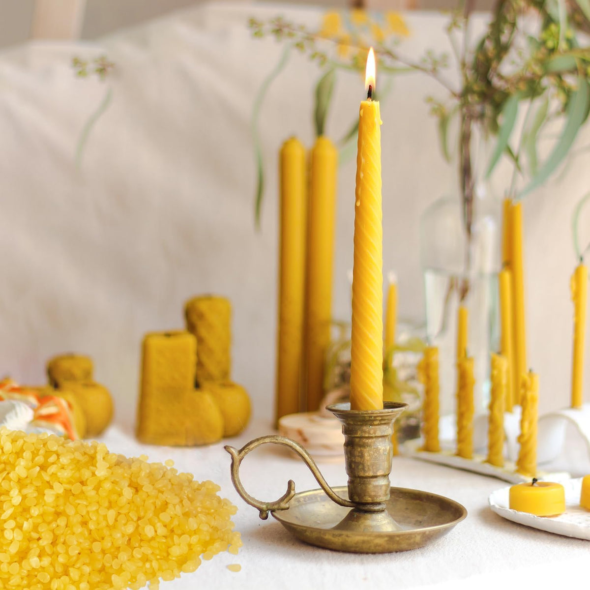 10 LB Yellow Beeswax Pellets - DIY Candle Making Kits, Magical Craft Making, Hand Care DIY Creams