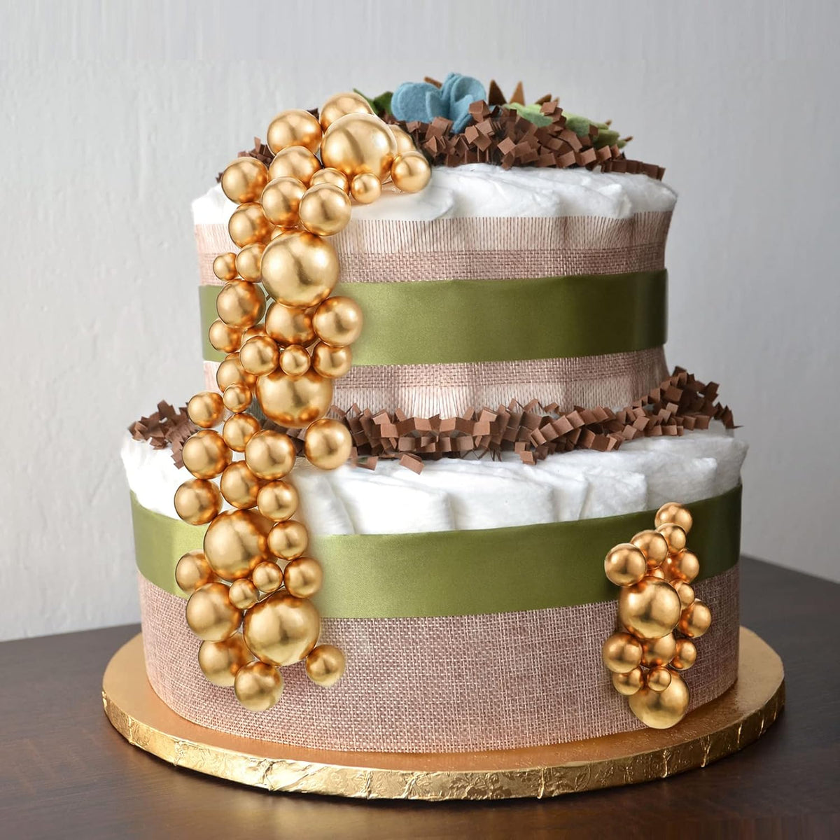 108 Pcs Balls Cake Topper DIY Cupcake Insert Foam Balloons for Cake Baking Wedding Anniversary