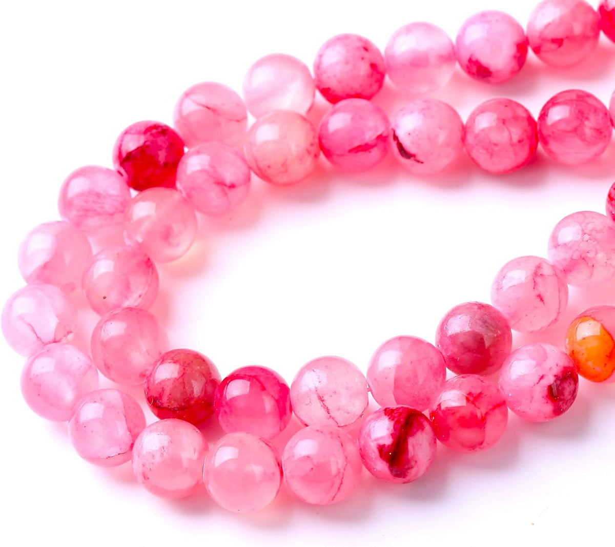 Blood Red Persian Jade Stone Beads Gemstone Round Crystal Energy Jade Beads Stone Beads for Jewelry