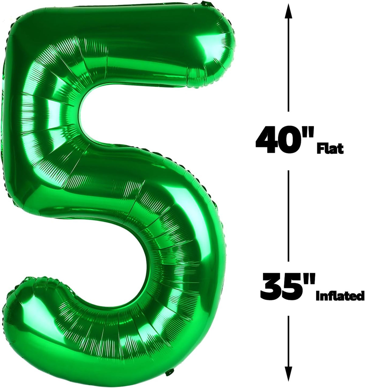 Green 40 Inch Large Number 15 51 Birthday Balloon, 15 51 Birthday Celebration Decorations, Foil 15