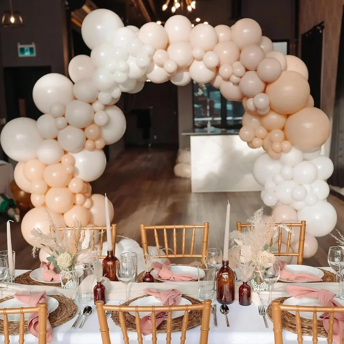 90pack Blush Balloons Different Size 18/12/10/5 Inch Blush Balloon Garland Arch Kit for Graduation