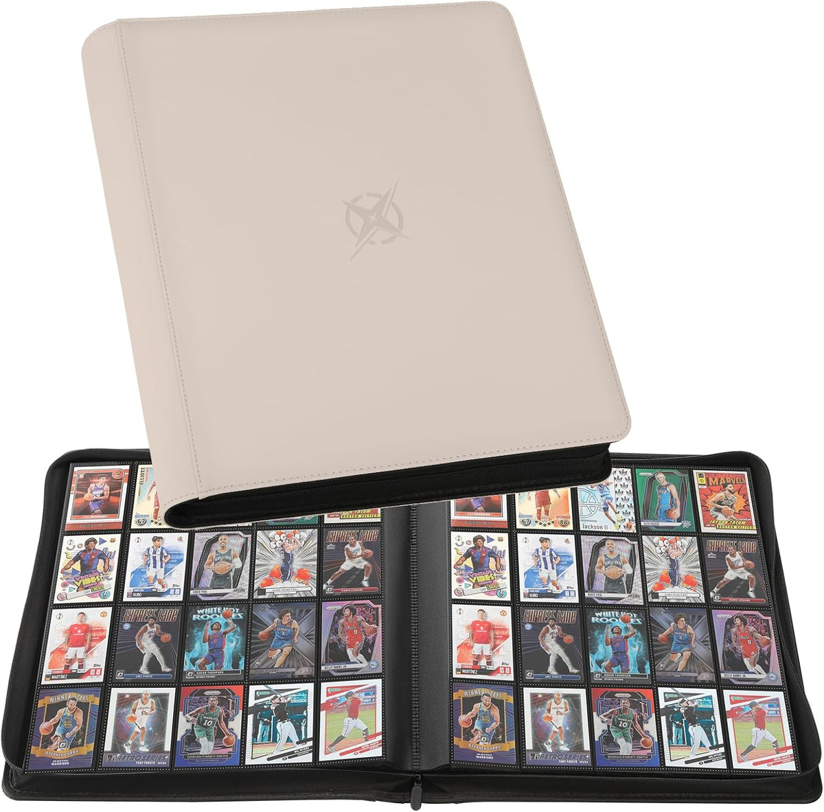20-Pocket Card Binder, Trading Card Binder Holds 2000 Cards, Premium Zippered Trading Card Album