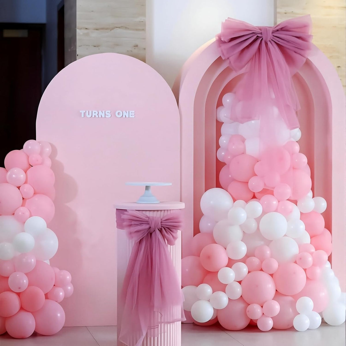 125 pcs Light Pink 5 Inch Balloons,Small Balloons for Balloon Garland or Balloon Arch as Party