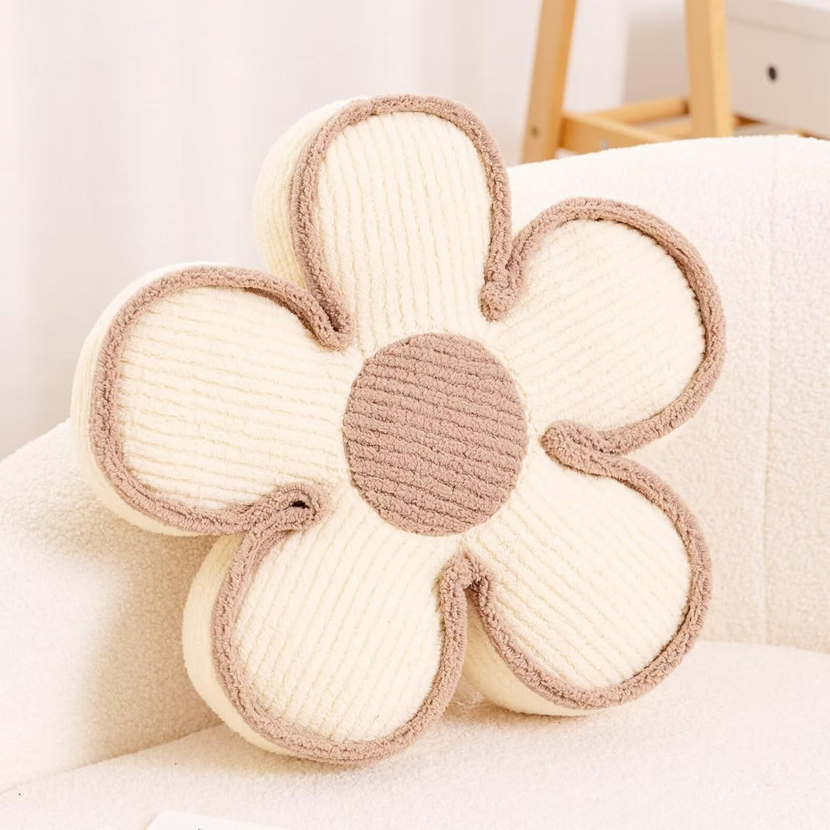 Flower Pillow, Soft Shaped Floor Cushion, Decorative Throw Pillow, Seating Cushion, Plush Room