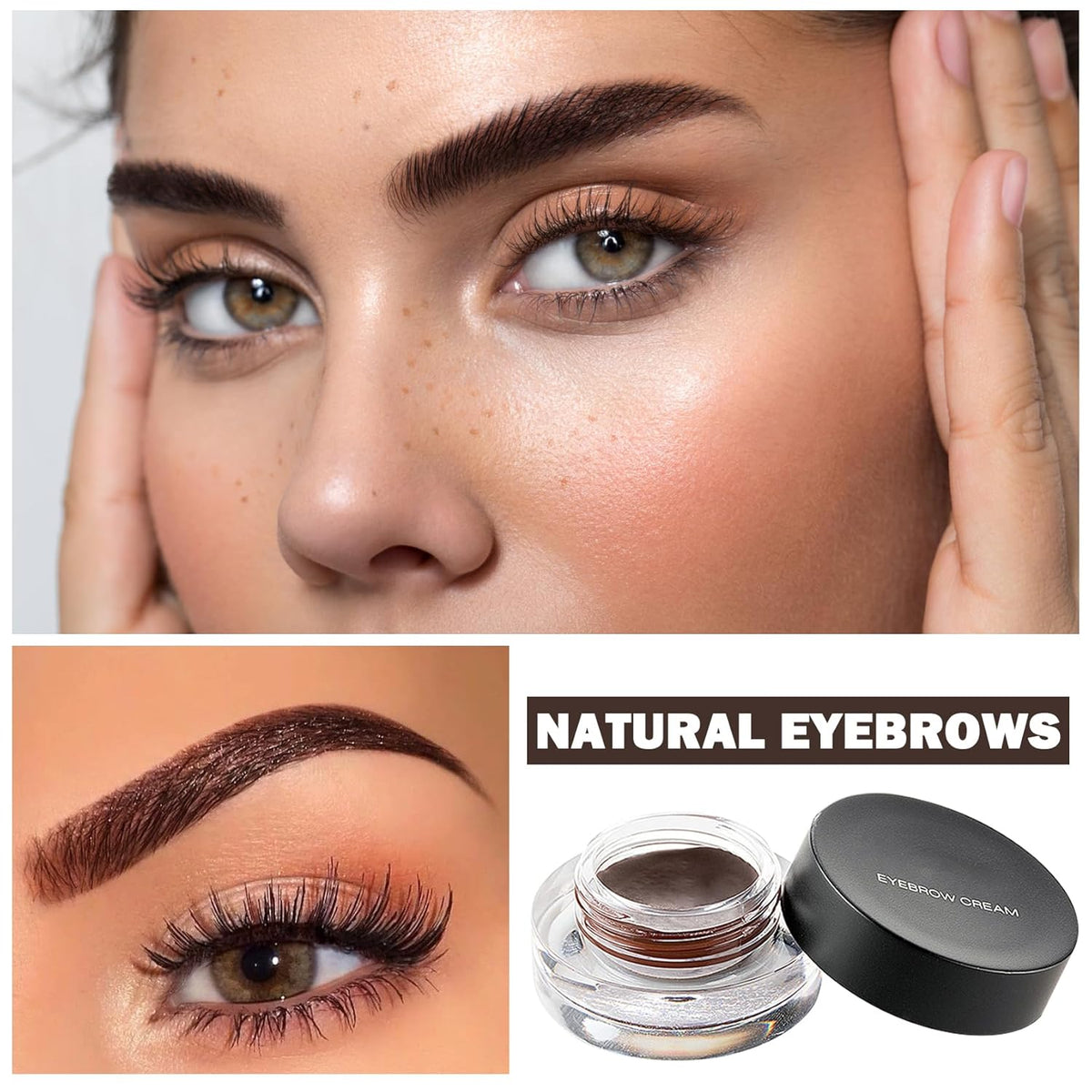 Eyebrow Pomade Cream,Brow Pomade Gel Naturally Long Lasting Waterproof,Delicate and Smooth Eye Brow