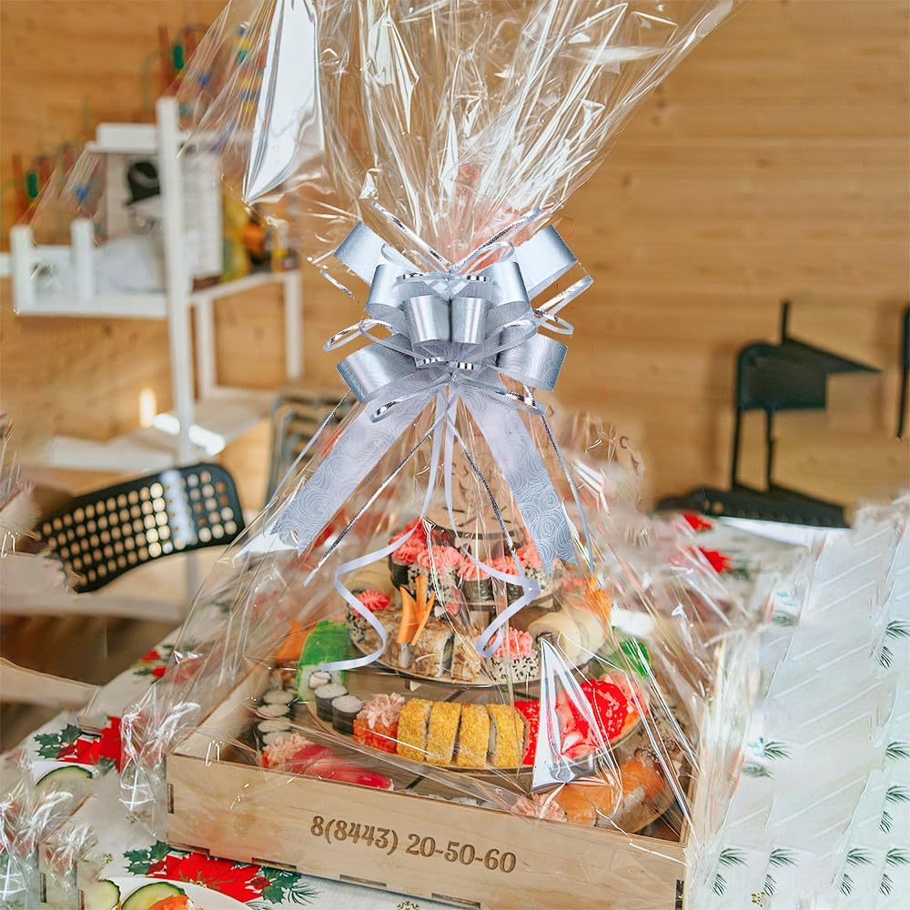 WEWILUCK Big Bow for Present, 15 PCS Pull Gift Bows for Gift Wrapping, Gift Baskets, Christmas