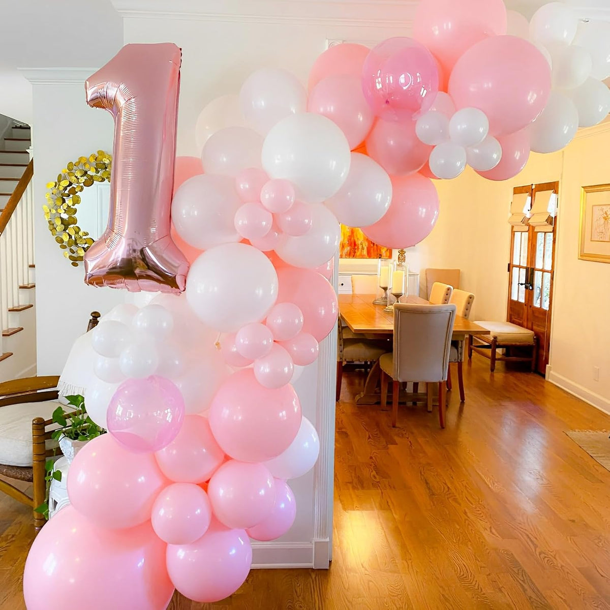 90pack Light Pink Balloons Different Size 18/12/10/5 Inch Pastel Pink Balloon Garland Arch Kit for