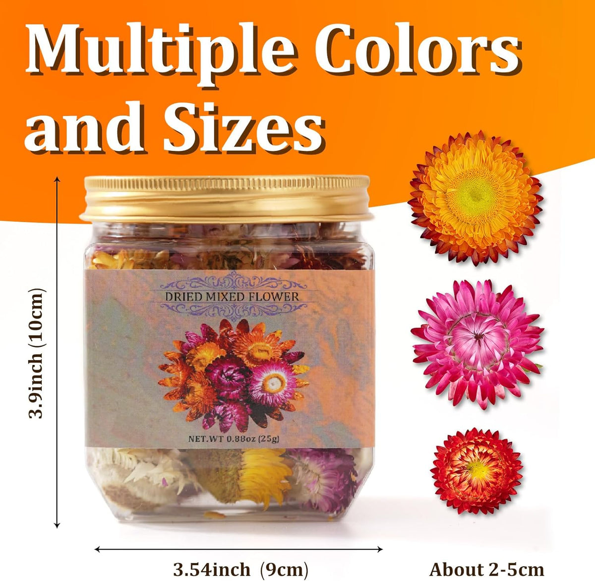 30+ Edible Dried Mixed Flowers – 25g Food Grade Natural Blooms for Cake Decorating, Tea, Cocktails