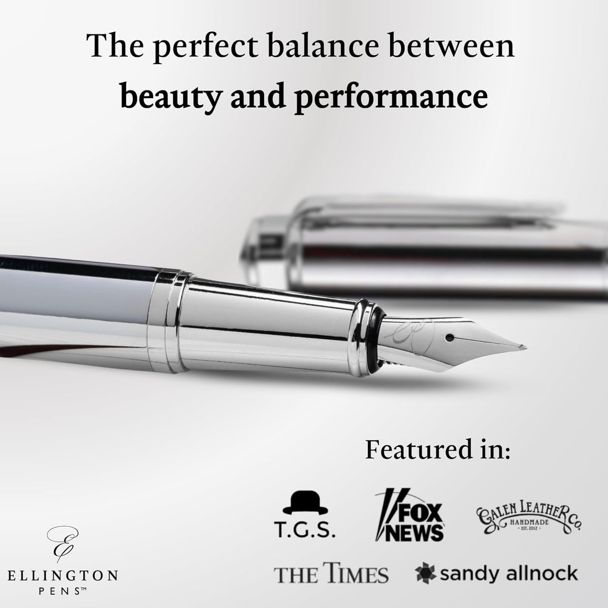 Ellington Pens Luxury Fountain Pen Set- Fountain Pens for Writing - Smooth Extra Fine Nib