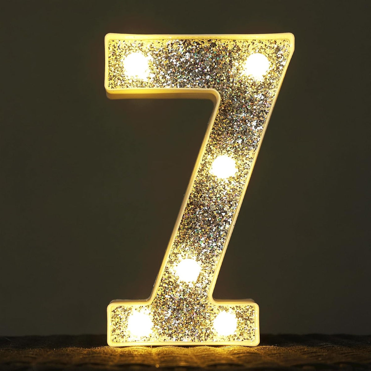 Marquee Light Letters for Table Decorations, Glitter Light Up Signs for Prom, Events, or Engagement