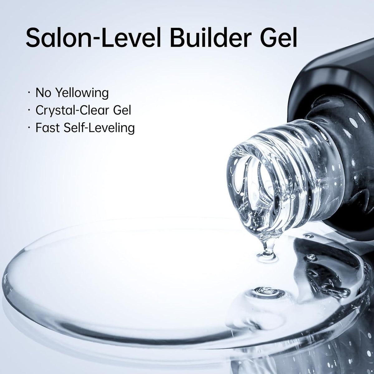 Hema Free Builder Gel for Nails Hypoallergenic & Odorless - Thickness Nail Strengthener & Extender