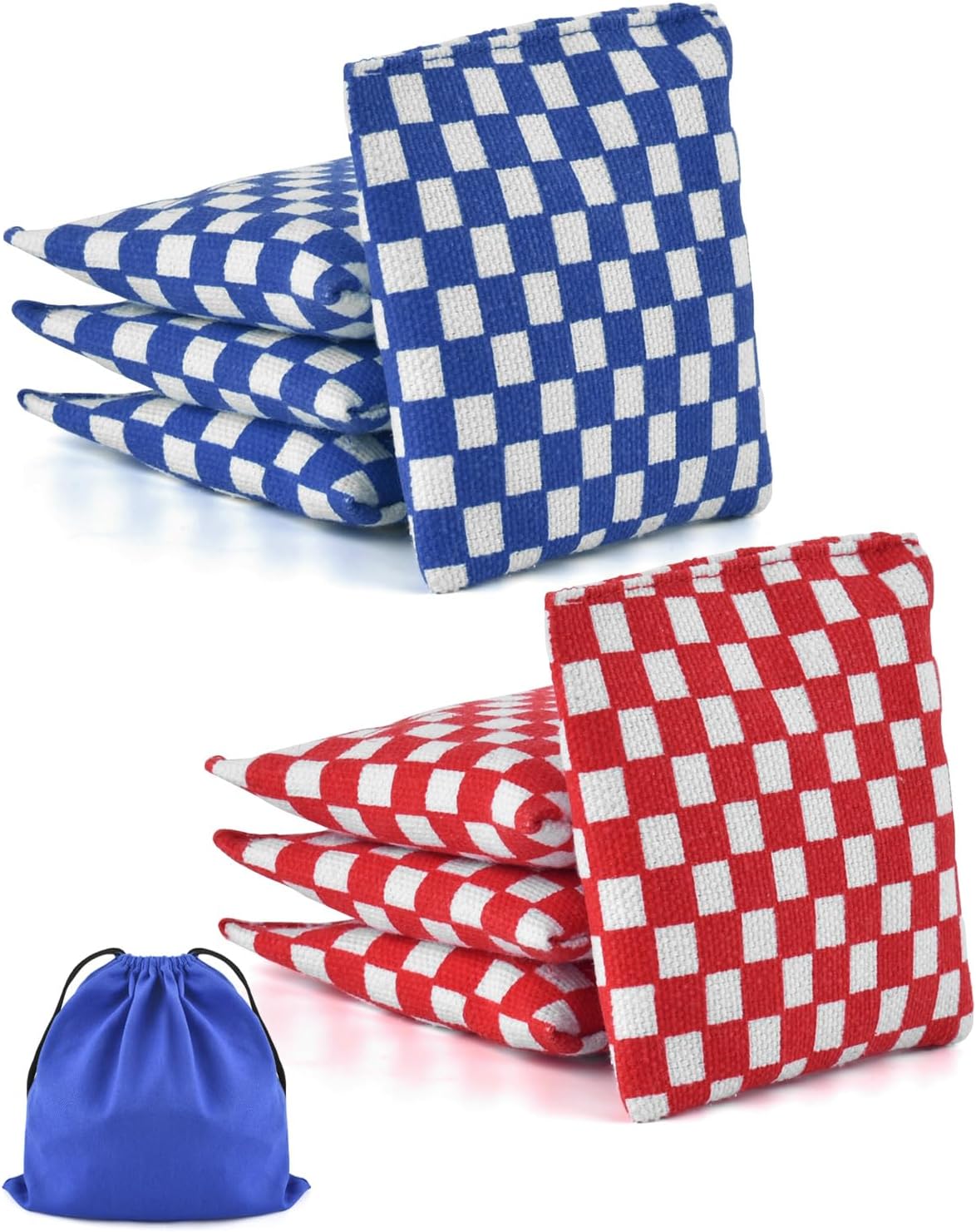 TINDTOP Mini Bean Bags for Tossing - 3.1" x 3.1", Cornhole Outdoor Toss Gaming Colorful Canvas Bean