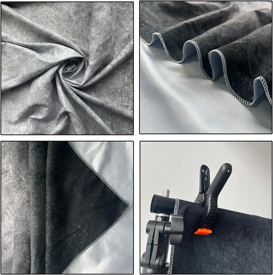 6x9ft Abstract Black Gray Portrait Photography Backdrops Photo Studio Prop Background for Children