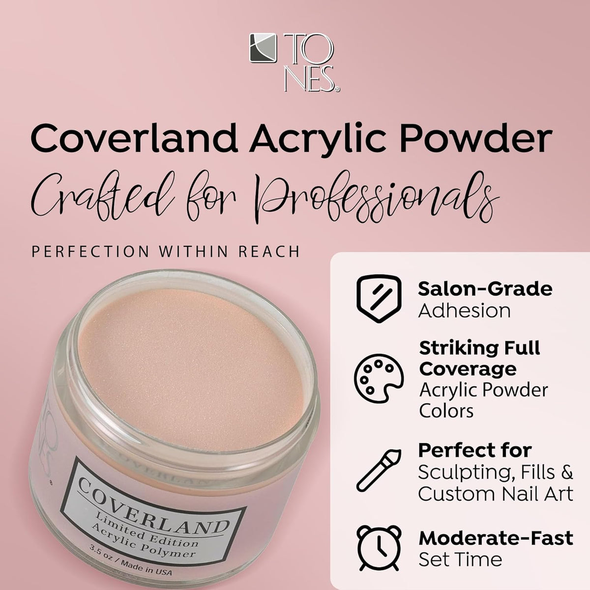 Coverland Acrylic Powder 3.5oz "Toasted Almond" - Limited Edition