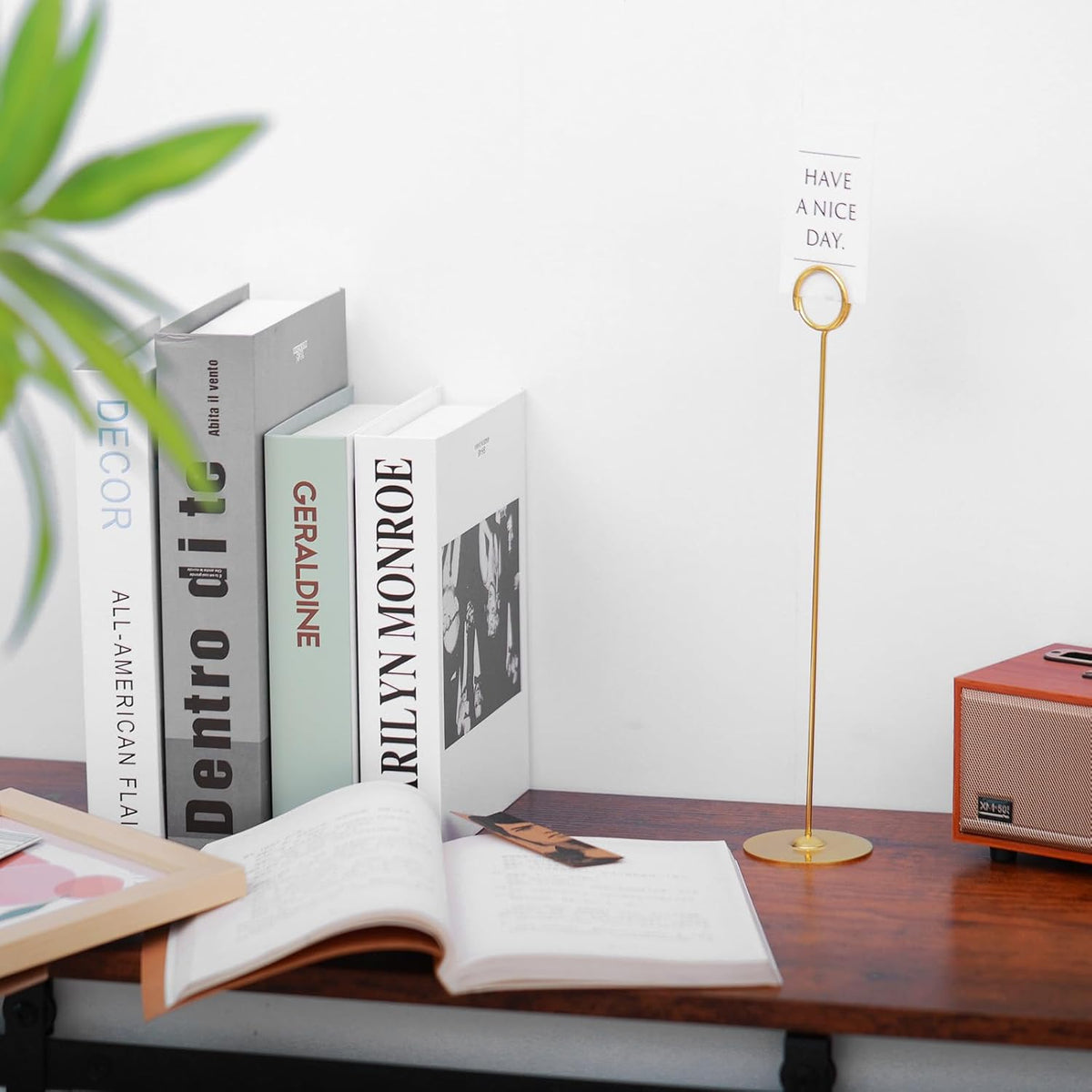 Urban Deco 36PK Table Number Holders Place Card Holders 12 Inch Table Card Holders Steel Card