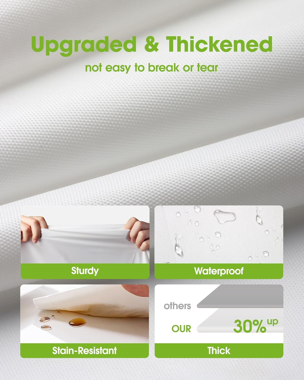 Pureegg Plastic Table Cloth Disposable 10 Pack, 54 x 108 Inch Table Cloths, Party, Picnic, Wedding