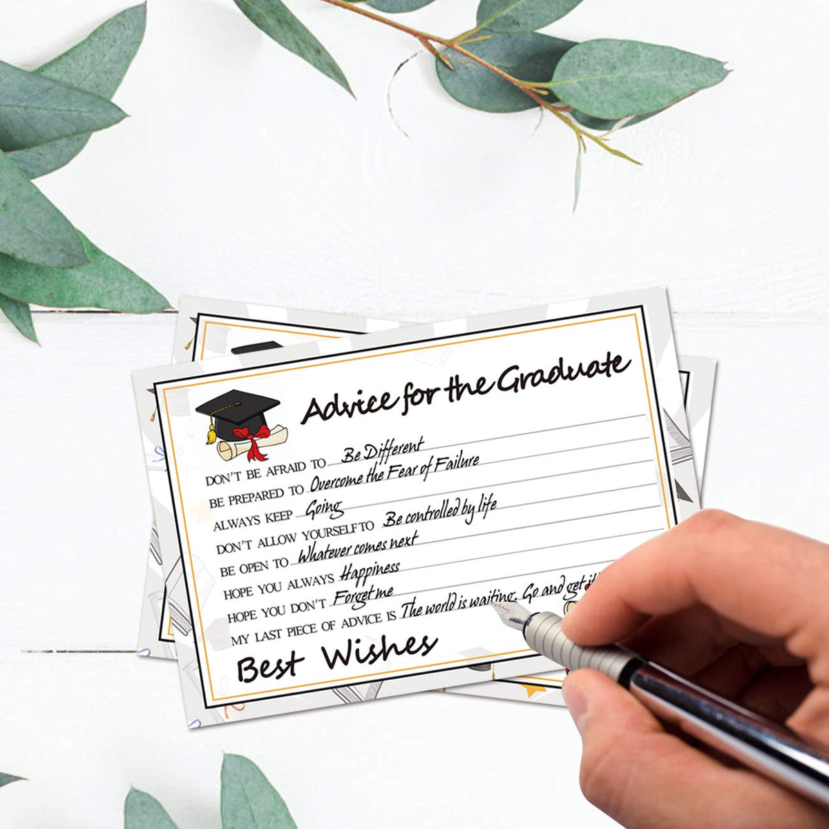 Graduation Wish Cards - 50PCs High School or College Graduation Advice Cards Supplies 2026