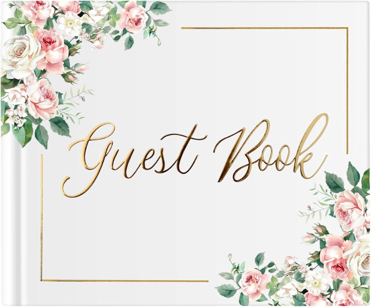 Wedding Guest Book for Guests to Sign, Elegant Wedding Guestbook Ideas, Sign in Book for Bridal and