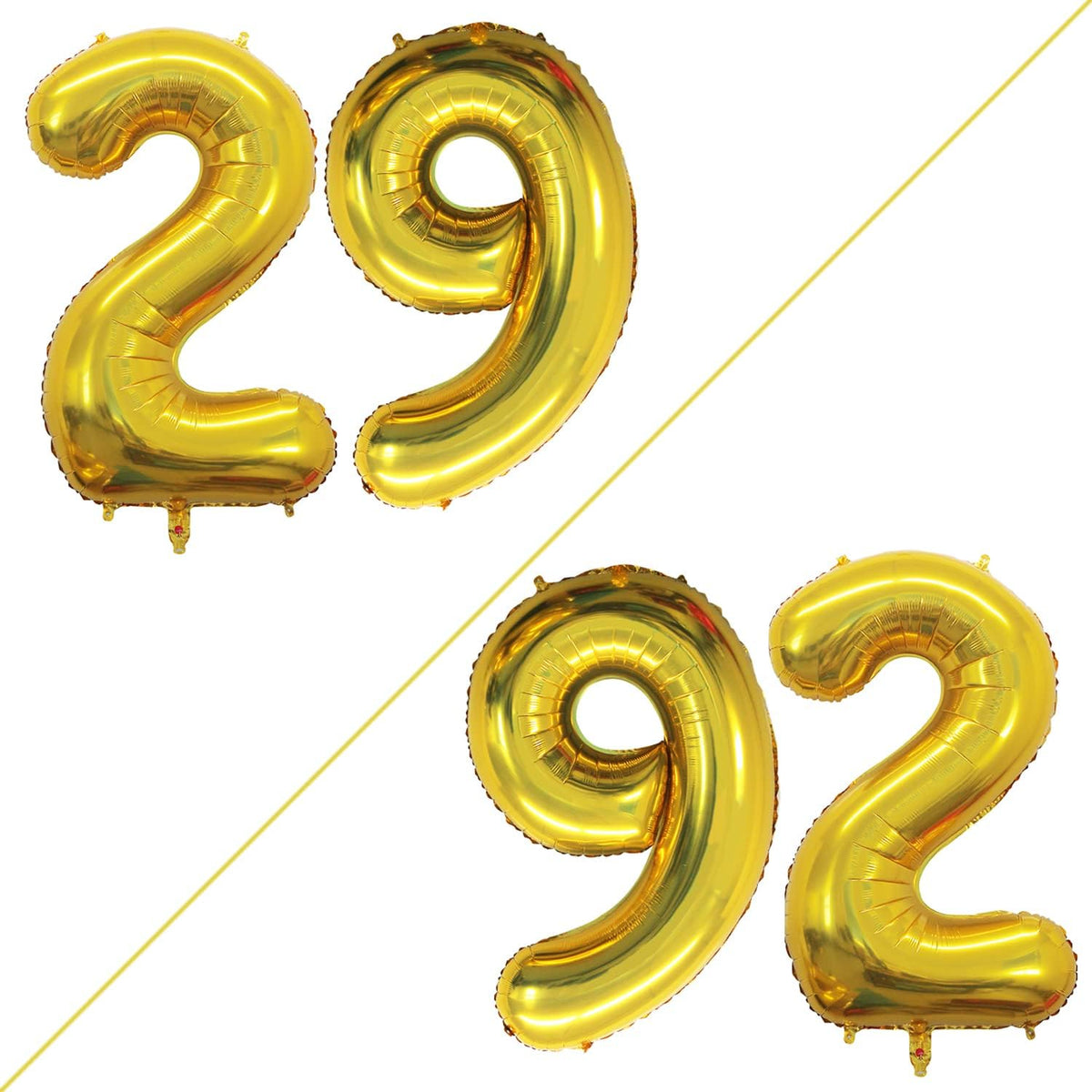 GOER Number 29 Balloons for 29th Birthday Party Decorations,42 Inch Jumbo Foil Helium 92 Balloons