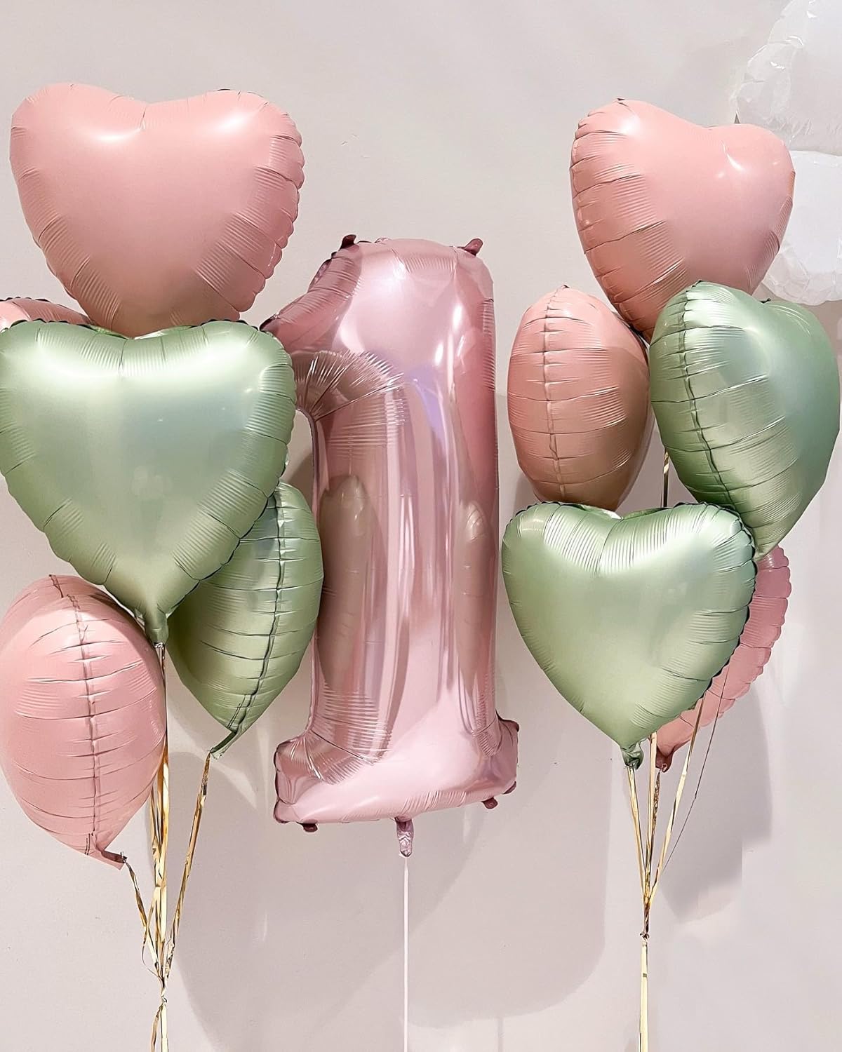 10Pcs Baby Blue Foil Heart Shaped Balloons 18 Inch Light Blue Heart Balloons For Baby Shower