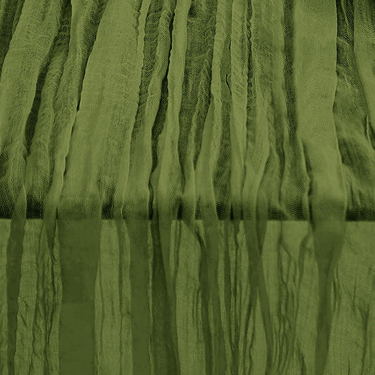 1 Pack Olive Green Cheesecloth Table Runner 35x120 Inch 10Ft Rustic Gauze Cheese Cloth Table Runner