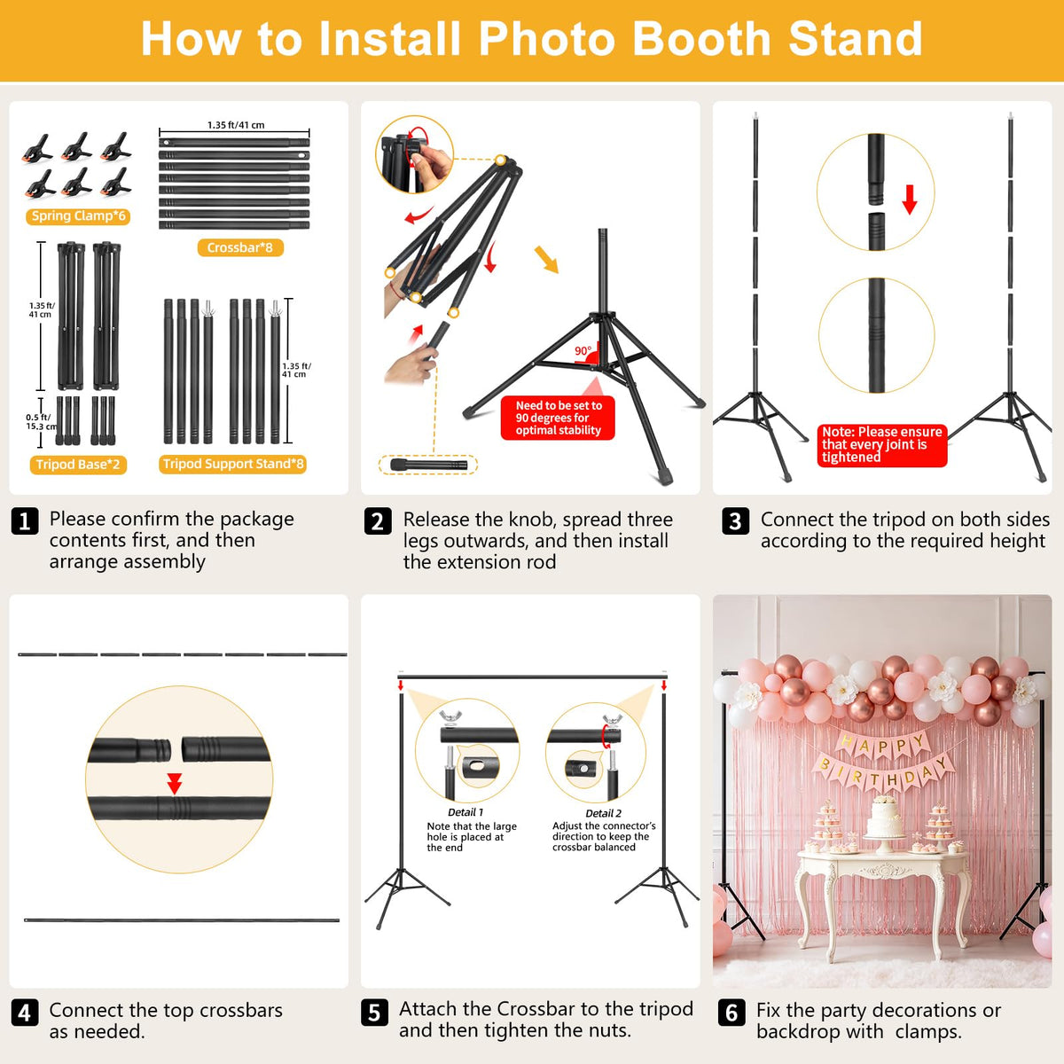 Backdrop Stand 10x7ft(WxH)- 7 Widths Photo Studio Adjustable Background Stand Support kit with