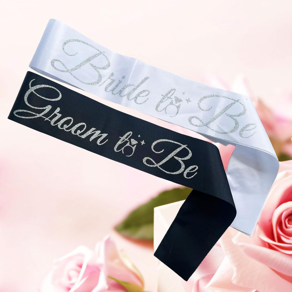 Bride Sash Bachelorette Party Bride and Groom to Be Sash for Bridal Shower Wedding Hen Party