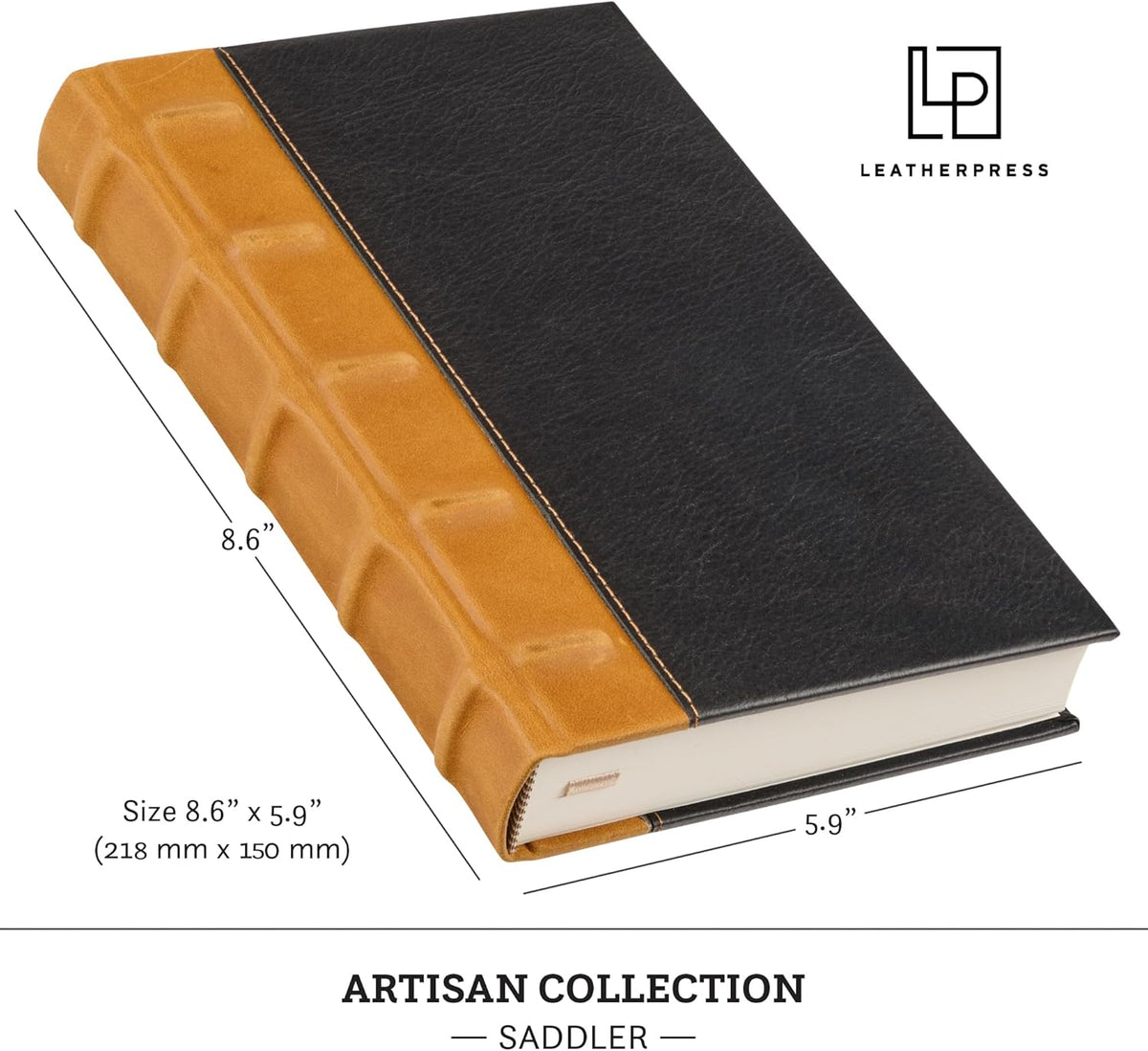 Luxury Leather Journal - Elegant Gift for Men & Women | Full-Grain Leather Notebook with Numbered