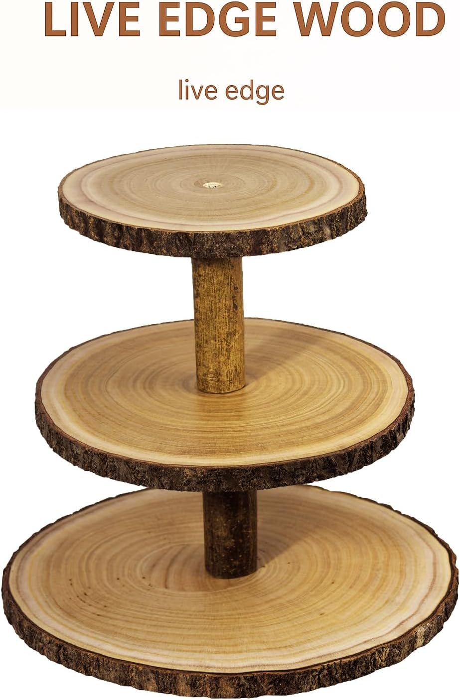 Cupcake Stand Wood Dessert Stands 3 Tier Cupcake Tower Large Cupcake Display Stand Rustic Cupcake