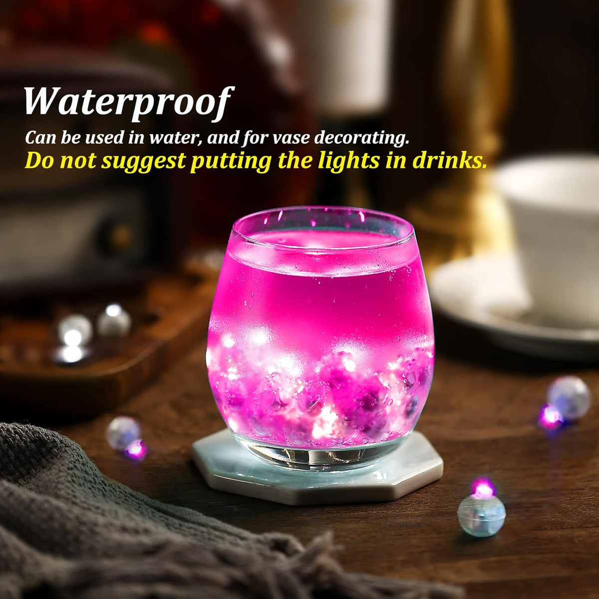 50PCs Mini Led Lights, Flash Led Balloons Light for Neon Party Lights, Paper Lanterns, Easter Eggs
