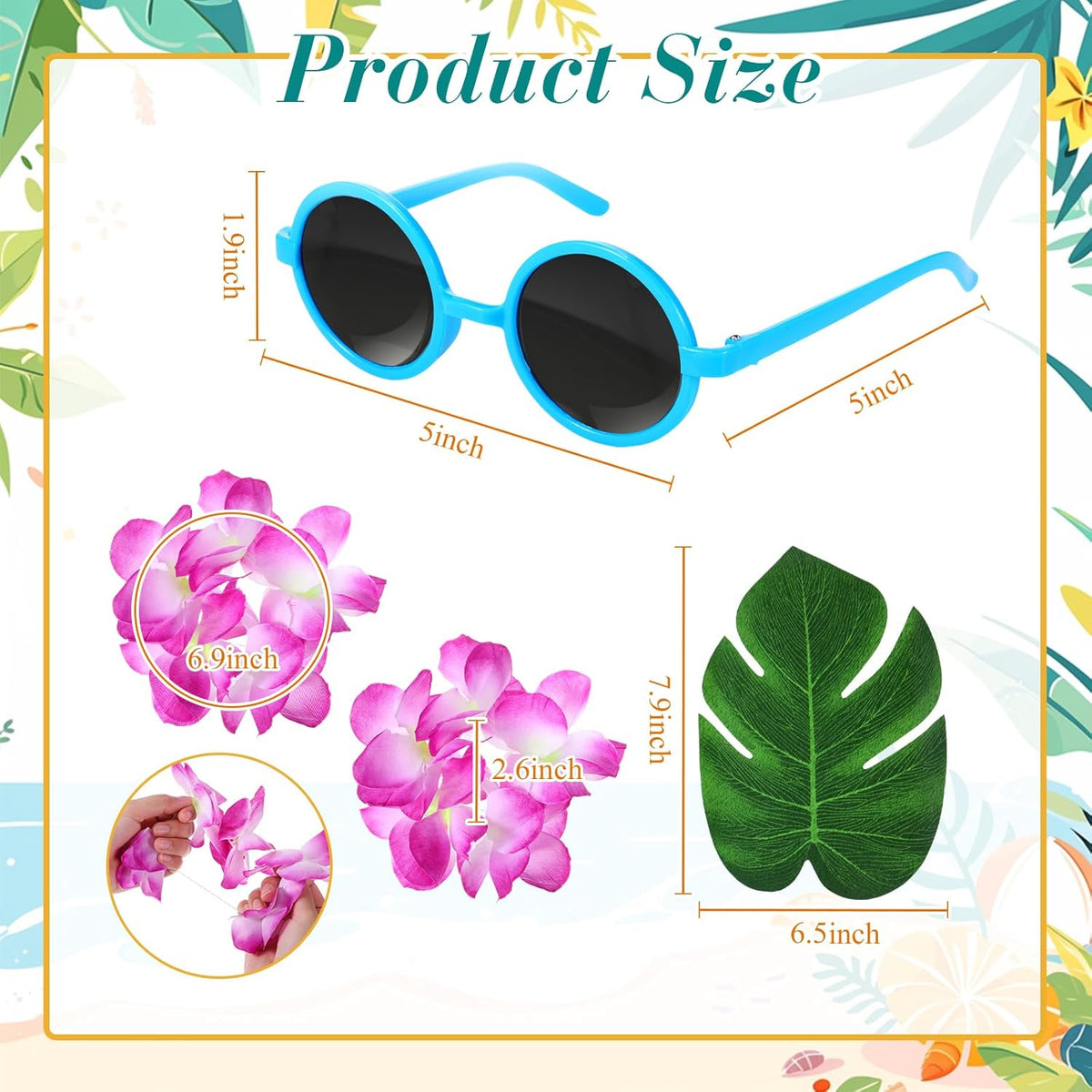 6 Sets Hawaiian Table Centerpieces Pineapple Luau Party Table Decorations Tropical Decor for Beach