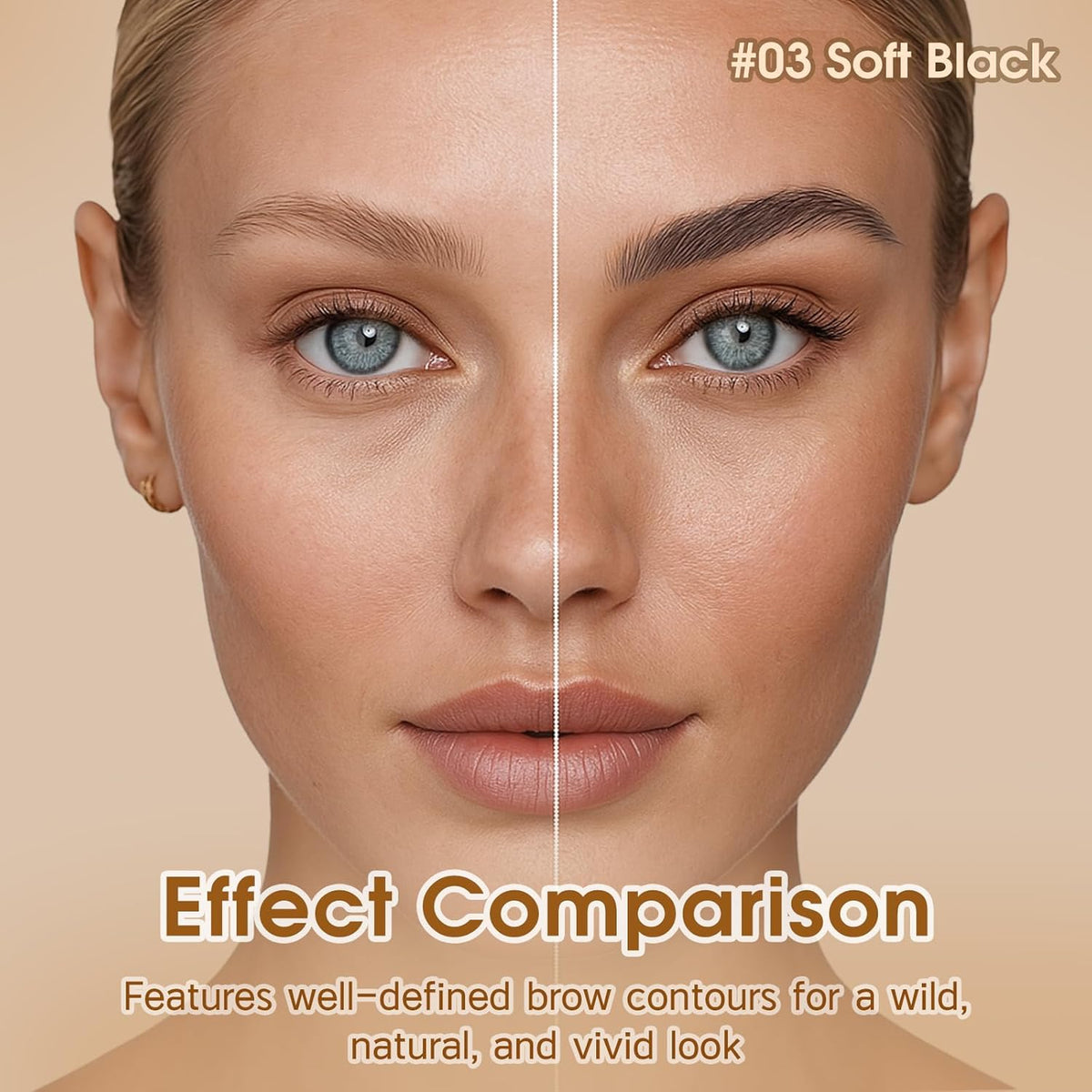 Microblading Brow-Fection Brow Eyebrow Pencil – Angled Brush Tip, Wild Natural Hair-Like Strokes