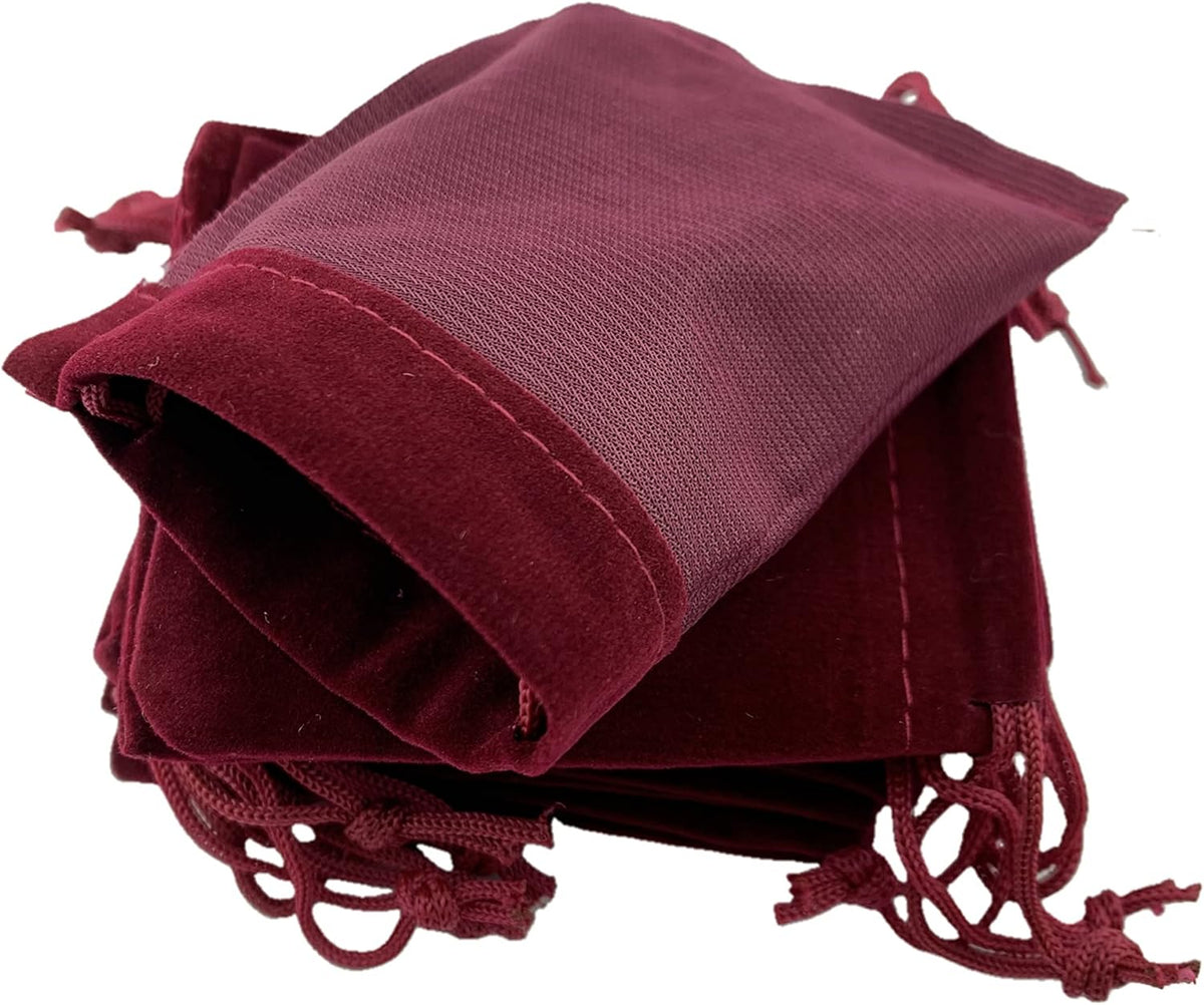 Palmhomee Pack of 48 3x4 Inch Velvet Drawstring Bags Gift Bag Velvet Pouch For Jewelry Wedding and