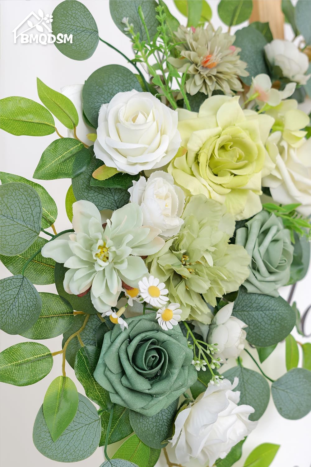 Pack of 2 Artificial Flowers for Backdrop Decoration, Wedding Arch Flowers,Reception Welcome Sign