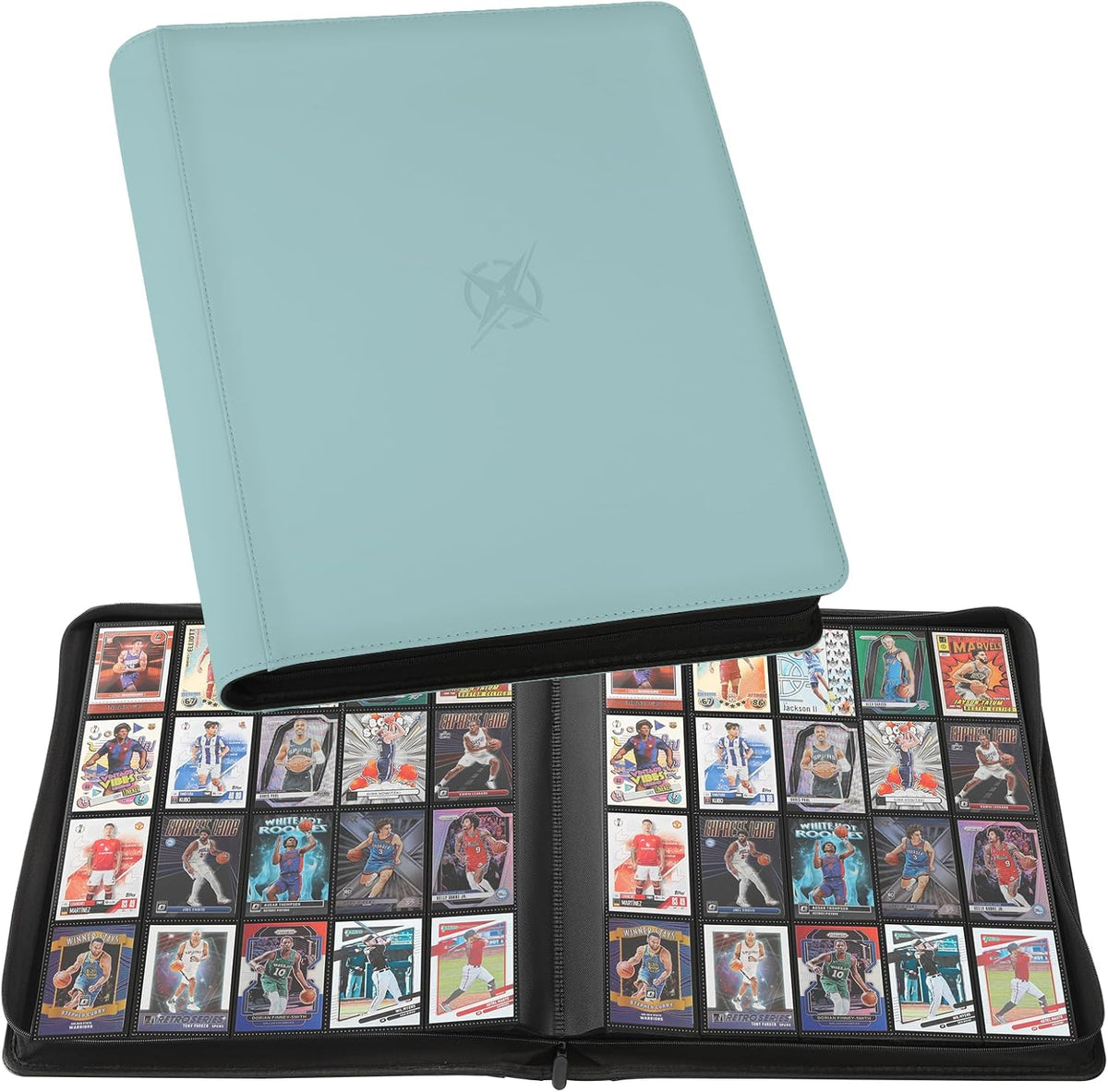 20-Pocket Card Binder, Trading Card Binder Holds 2000 Cards, Premium Zippered Trading Card Album