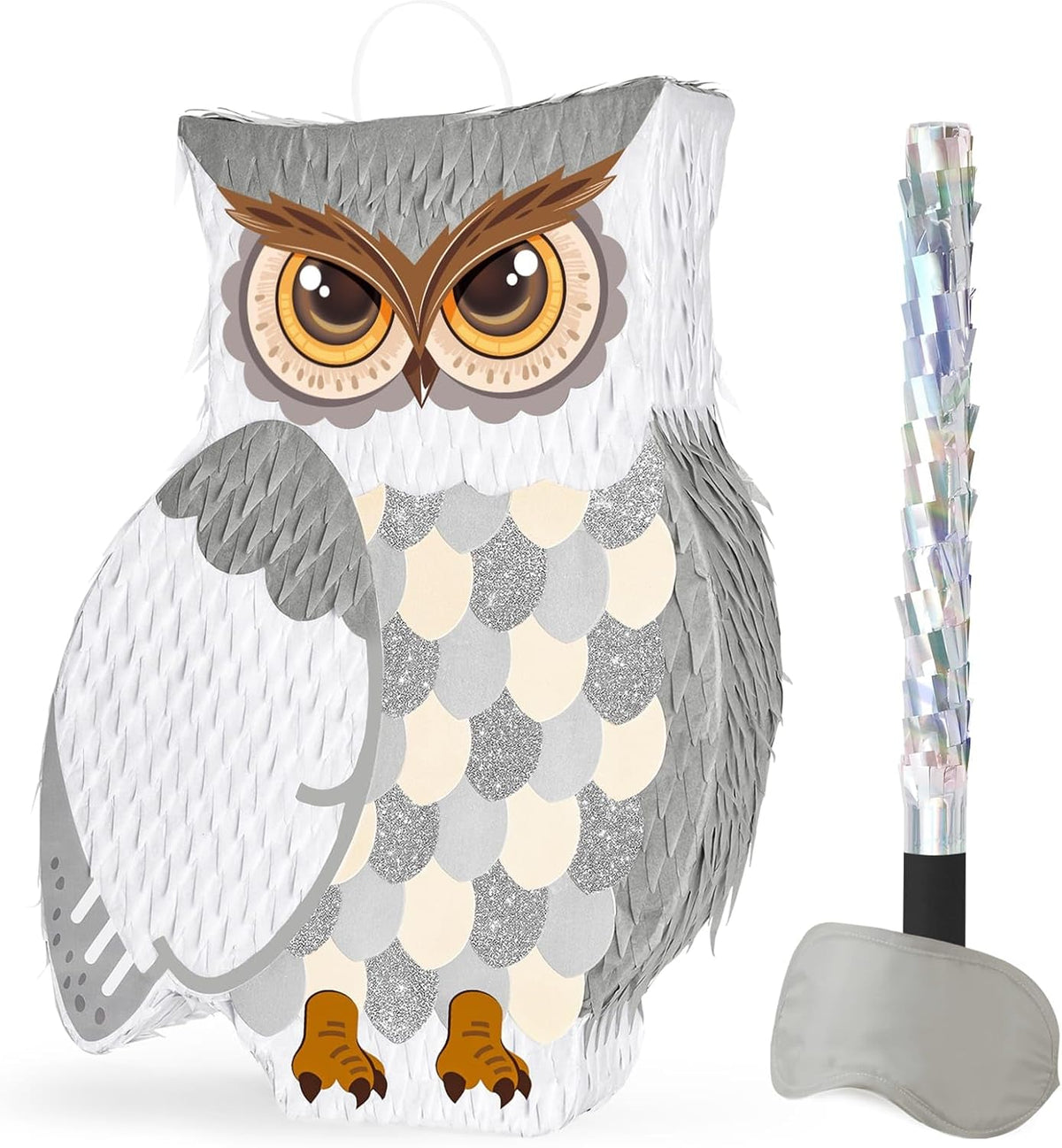 WERNNSAI Night Owl Piñata - Owl Wicked Pinata Hanging Woodland Forest Party Decorations for Kids