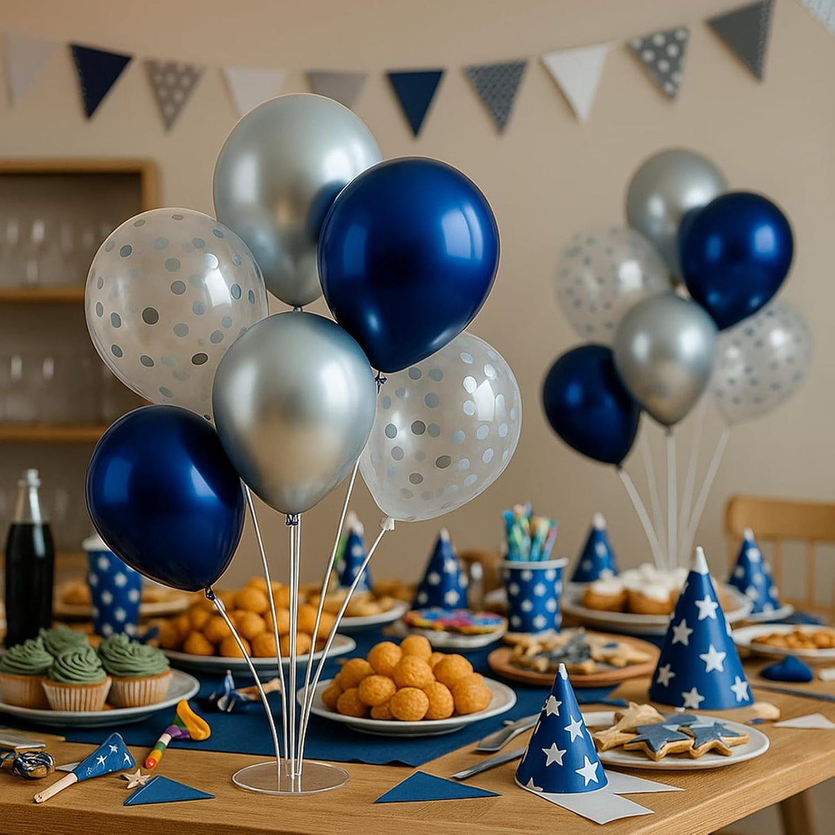 6pcs Balloon Stands Kit Table Centerpiece Table Decorations for Anniversary Birthday Wedding
