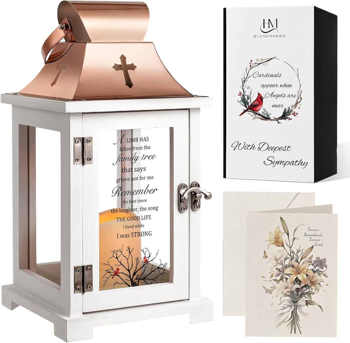Memorial Lantern, Sympathy Bereavement Gifts Ideas for Loss of Loved One Mother Father Sister